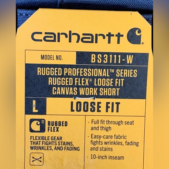 Carhartt Women's Rugged Flex loose-fit Cargo Shorts w/ Utility Pocket. Sz 8 NWT! - Picture 8 of 13